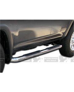 Black Horse Off Road ® - Stainless Steel 3 Inch Round Side Steps (9B094702SS)
