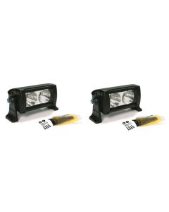 Wurton ® - Dual 5 Inch 10 Watt High Performance Flood Beam LED Light Bar Kit (22052)