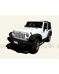 Black Horse Off Road ® - Black 3 Inch Round Side Steps (9B083803A)