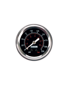 Viair ® - 2 Inch Single Needle Illuminated Black Face In-Dash Gauge (90090)