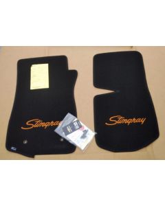 Lloyd Mats Classic Loop Black Front Floor Mats for Corvette C3, Main