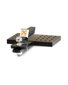 BELXX Multi Step All-In-One 2" Hitch Ball Mount 3-1/4" Drop and Tailgate Step SS2390BK, Closed