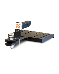 BELXX Multi Step All-In-One 2" Hitch Ball Mount 5" Drop and Tailgate Step SS2590BK, Closed