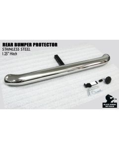 Black Horse Off Road ® - Universal 1.25 Inch Stainless Steel Rear Bumper Protector Length 36 Inch (RBP2000SS)