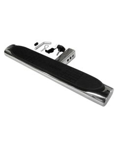 Black Horse Off Road ® - Universal 2 inch Oval Stainless Steel Length 28 inch Rear Hitch Step (HS28OVSS)