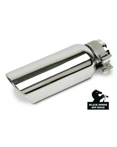 Black Horse Off Road ® - Universal 4 Inch Stainless Steel Muffler Exhaust Tip (MT-RR01SS)