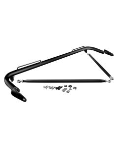 Black Satin 48-51 Inch Universal Racing Harness Bar Kit