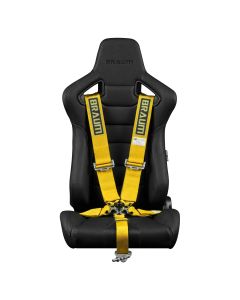 Braum Yellow 5 Point 3 Inch SFI 16.1 Racing Harness BRH-YLS5, Main image