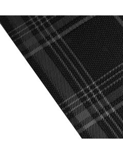 Braum ® - Black & Grey Plaid Fabric Seat Material 1 Yard 36" x 56" (BRFB-GYPF)