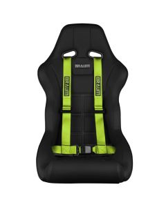 Braum ® - Lime Green 4 Point 2 Inch Strap Racing Harness (BRH-LGP4) - Single