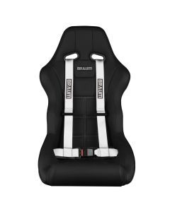 Braum ® - White 4 Point 2 Inch Strap Racing Harness (BRH-WHP4) - Single