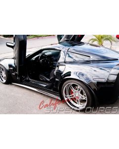 California Super Coupes Carbon Fiber Wide Side Skirts & Splash Guards (CSCCFSS0513), Main image