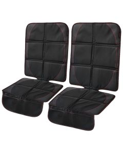CarVam ® - Pair of Black Waterproof Thick Premium Car Seat Protectors With 2 Mesh Storage Pockets (CVVAMOS)