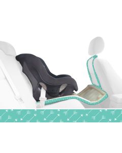 Catchie Concepts Justice Turquoise Arrow Baby 3 in 1 Car Seat and Floor Protector, Main Image