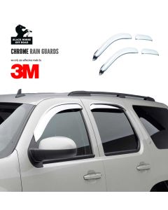Black Horse Off Road ® - Chrome Rain Guards (241530)