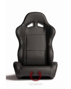 Cipher Auto ® - Black Leatherette Universal Racing Seats (CPA1001PBK)