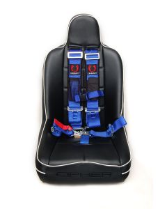 Cipher Auto ® - Blue 5 Point 3 Inches Release Racing Harness with Snap Hook & Eye Bolts (CPA4003BU)