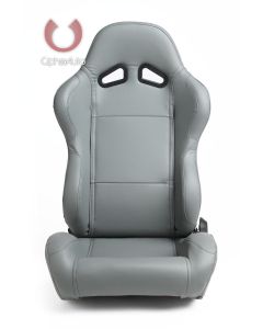 Cipher Auto ® - Gray Leatherette Universal Racing Seats (CPA1001PGY)