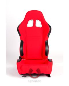 Cipher Auto ® - Red Cloth Universal Racing Seats (CPA1007FRD)