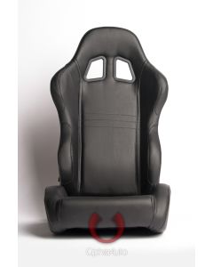 Cipher Auto ® - Black Leatherette Universal Racing Seats (CPA1007PBK)