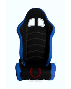 Cipher Auto ® - Blue and Black Cloth Universal Racing Seats (CPA1018FBUBK)