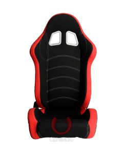 Cipher Auto ® - Red and Black Cloth Universal Racing Seats (CPA1018FRDBK)