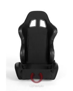 Cipher Auto ® - Black Cloth Universal Racing Seats (CPA1025FBK)