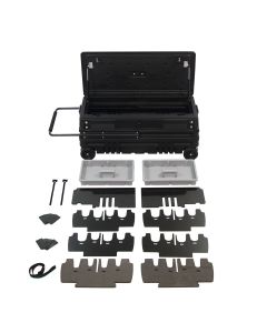 DU-HA® - Black Squad Box Interior-Exterior Portable Storage and Gun Case with Internal Latch for Pickup Trucks / Jeeps / Various SUV's (70601)
