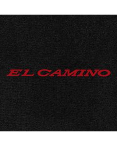 Lloyd Mats Velourtex Black Front Floor Mats For Chevrolet El Camino, Logo