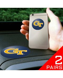 Fanmats ® - 2 Pairs of Georgia Tech Dashboard Phone Grips (13069)