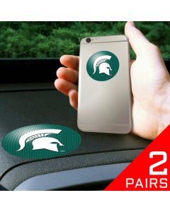 Fanmats ® - 2 Pairs of Michigan State University Dashboard Phone Grips (13059)