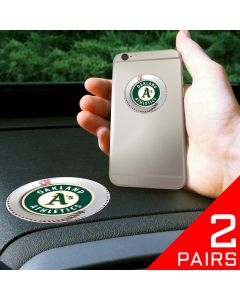 Fanmats ® - 2 Pairs of MLB Oakland Athletics Dashboard Phone Grips (13086)