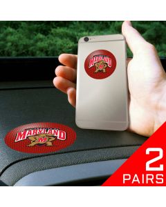 Fanmats ® - 2 Pairs of University of Maryland Dashboard Phone Grips (13061)