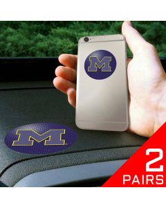 Fanmats ® - 2 Pairs of University of Michigan Dashboard Phone Grips (13058)