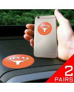 Fanmats ® - 2 Pairs of University of Texas Dashboard Phone Grips (13045)