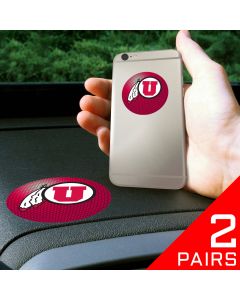 Fanmats ® - 2 Pairs of University of Utah Dashboard Phone Grips (13034)