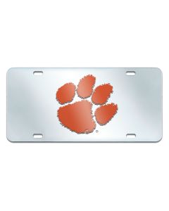 Fanmats ® - Clemson University Mirrored Inlaid Acrylic License Plate (15078)