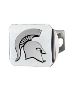 Fanmats ® - Michigan State University Chromed Metal Hitch Cover (15073)