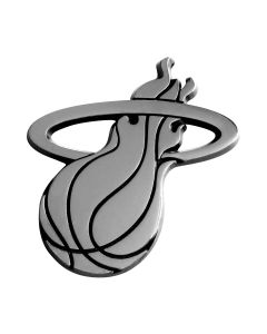Fanmats ® - NBA Miami Heat 3D Chrome Emblem (14863)