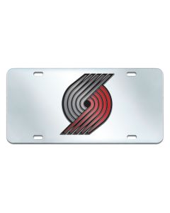 Fanmats ® - NBA Portland Trail Blazers Mirrored Inlaid Acrylic License Plate (15134)