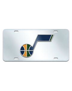 Fanmats ® - NBA Utah Jazz Mirrored Inlaid Acrylic License Plate (15140)