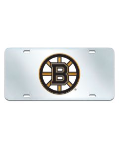 Fanmats ® - NHL Boston Bruins Mirrored Inlaid Acrylic License Plate (15142)