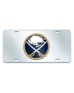 Fanmats ® - NHL Buffalo Sabres Mirrored Inlaid Acrylic License Plate (15145)