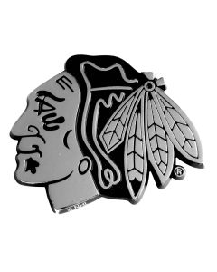 Fanmats ® - NHL Chicago Blackhawks 3D Chrome Emblem (14791)