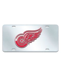 Fanmats ® - NHL Detroit Red Wings Mirrored Inlaid Acrylic License Plate (14965)