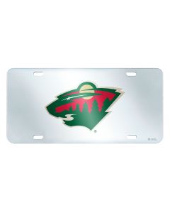Fanmats ® - NHL Minnesota Wild Mirrored Inlaid Acrylic License Plate (17177)