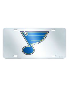 Fanmats ® - NHL St. Louis Blues Mirrored Inlaid Acrylic License Plate (17185)
