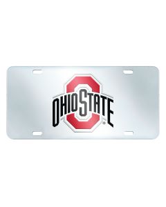 Fanmats ® - Ohio State University Mirrored Inlaid Acrylic License Plate (15048)