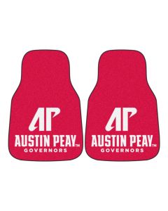 Fanmats Austin Peay State University Universal Carpet Front Floor Mats, Flat Image