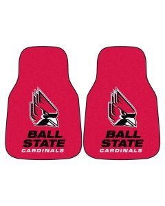 Fanmats Ball State University Universal Carpet Front Floor Mats, Flat Image